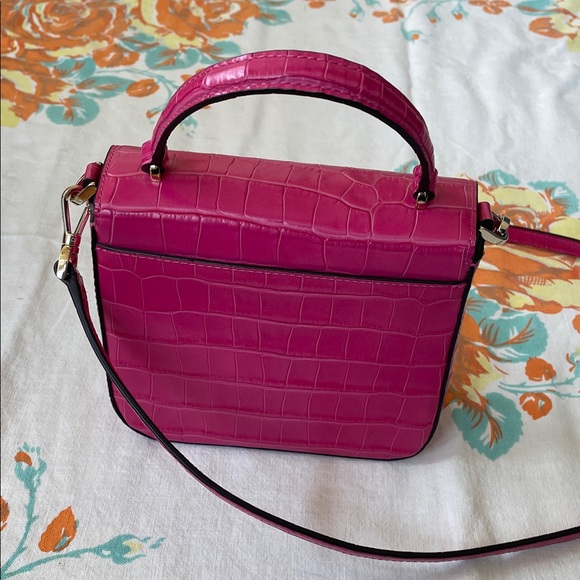 Kate Spade Fuchsia Croc-Embossed Mini Bag - Picture 4 of 8